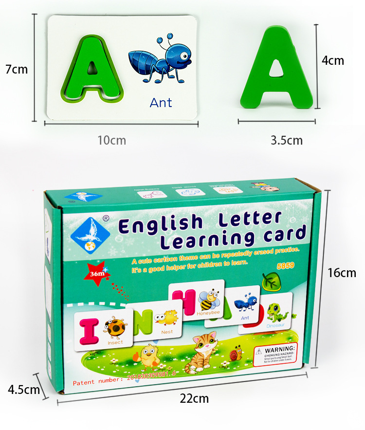 Đồ chơi ghép chữ English Letter Learning Card