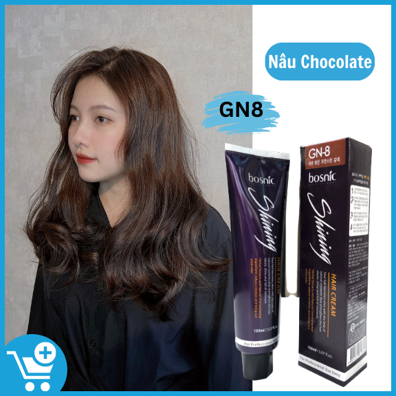 GN8 (NÂU SÁNG) - NHUỘM THẢO DƯỢC MÀU THỜI TRANG BOSNIC 150ML