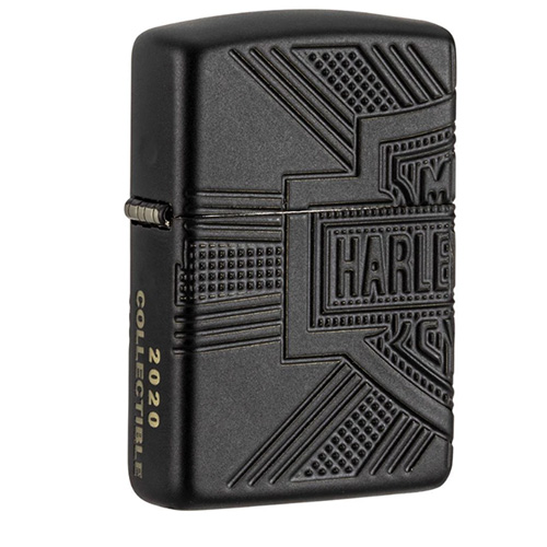 Bật lửa Zippo 49176 – Zippo Harley-Davidson 2020 Collectible Armor Black Matte