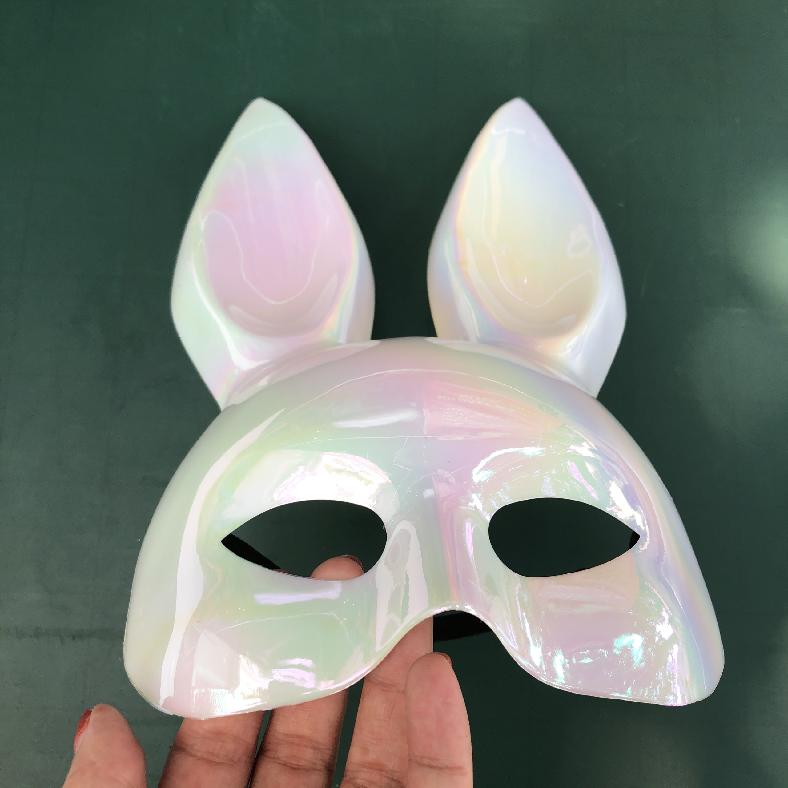 Mặt nạ hóa trang Thỏ Bunny xà cừ tai dài chơi Halloween cho trẻ em và người lớn