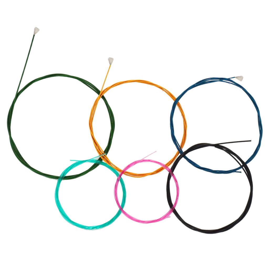 Sunnimix Rainbow Nhiều Màu Sắc Dây Đàn Guitar Bộ 6 Dây Đàn Classic Guitar Cổ Điển Phần