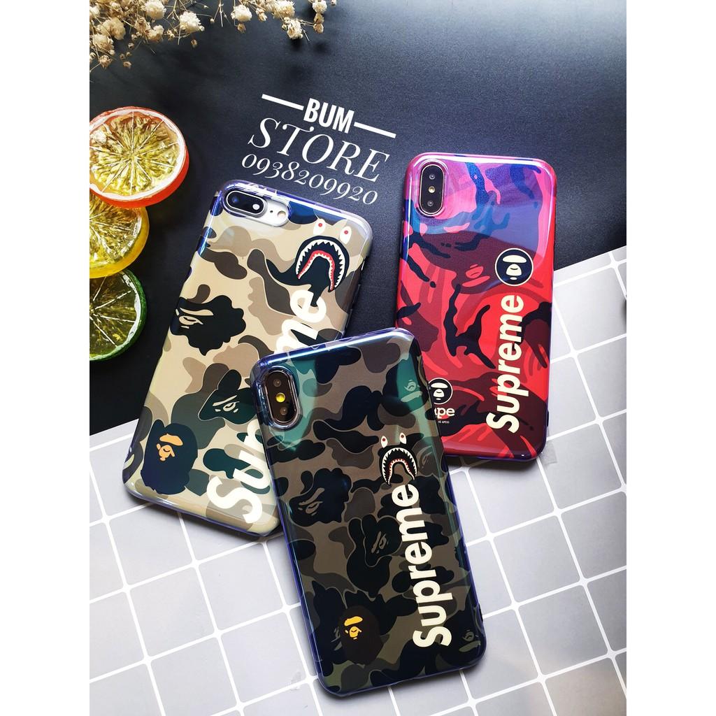 Ốp Lưng Dẻo In Phủ Bóng S U P R E M E Cho Iphone X / XS / XS MAX / 8 PLUS / 7 PLUS