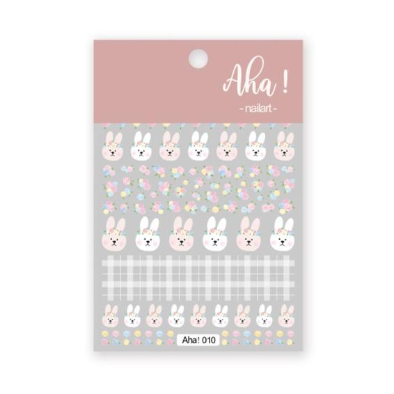 Sticker 3D Bé Thỏ | Hình Dán Móng Tay Đáng Yêu Aha! 010