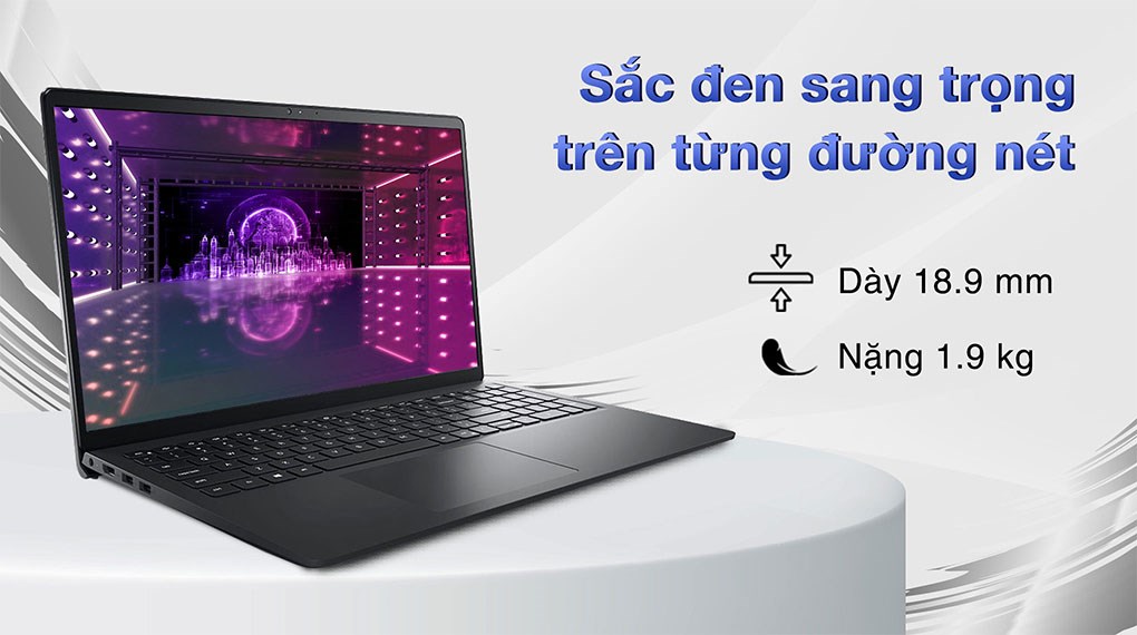 Máy Tính Xách Tay Laptop Dell Inspiron 15 3520 - Black - 15.6 FHD WVA; i5-1235U; 8GB; 256GB SSD; WF5 + BT5.0; Polyc; Win11H+ OfficeHS21; 1Y IH (N5I5122W1) - Hàng Chính Hãng