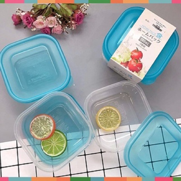Set 03 hộp bảo quản thực phẩm dùng hâm nóng thức ăn trong lò vi sóng -hàng nội địa Nhật Bản.