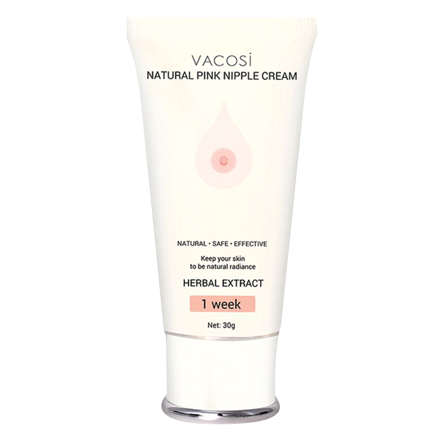 Kem Làm Hồng Nhũ Hoa Vacosi Natural Pink Nipple Cream (30ml)