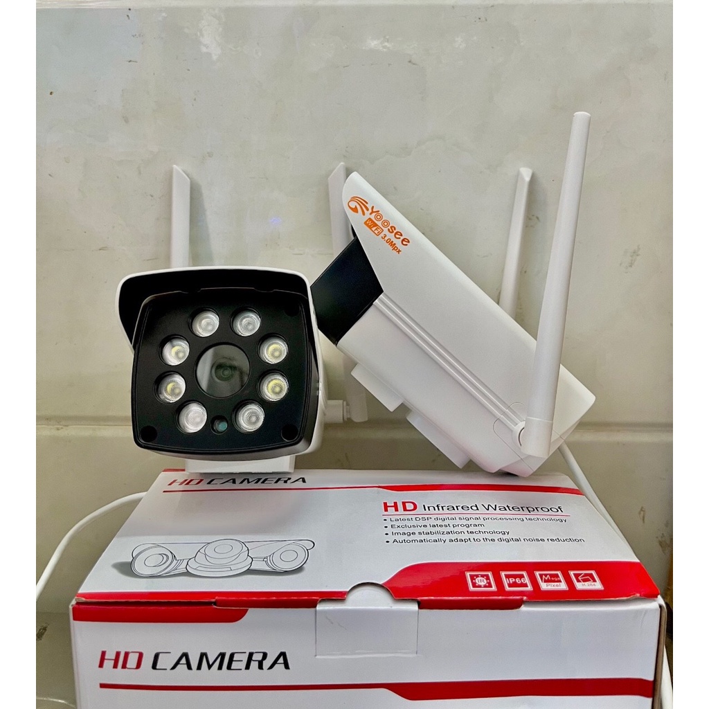 Camera IP Wifi Ngoài Trời Yoosee QW - 216S Full HD 1080 + Thẻ Nhớ Yoosee 32GB - Hàng Nhập Khẩu