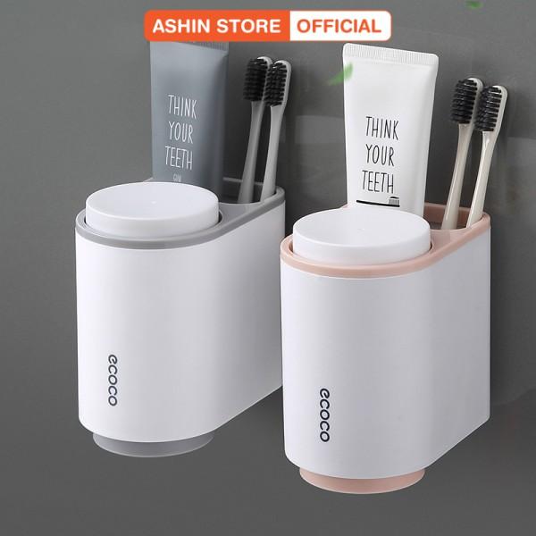 Kệ Để Cốc, Bàn Chải Đánh Răng Treo Tường Gọn Gàng Siêu Dính