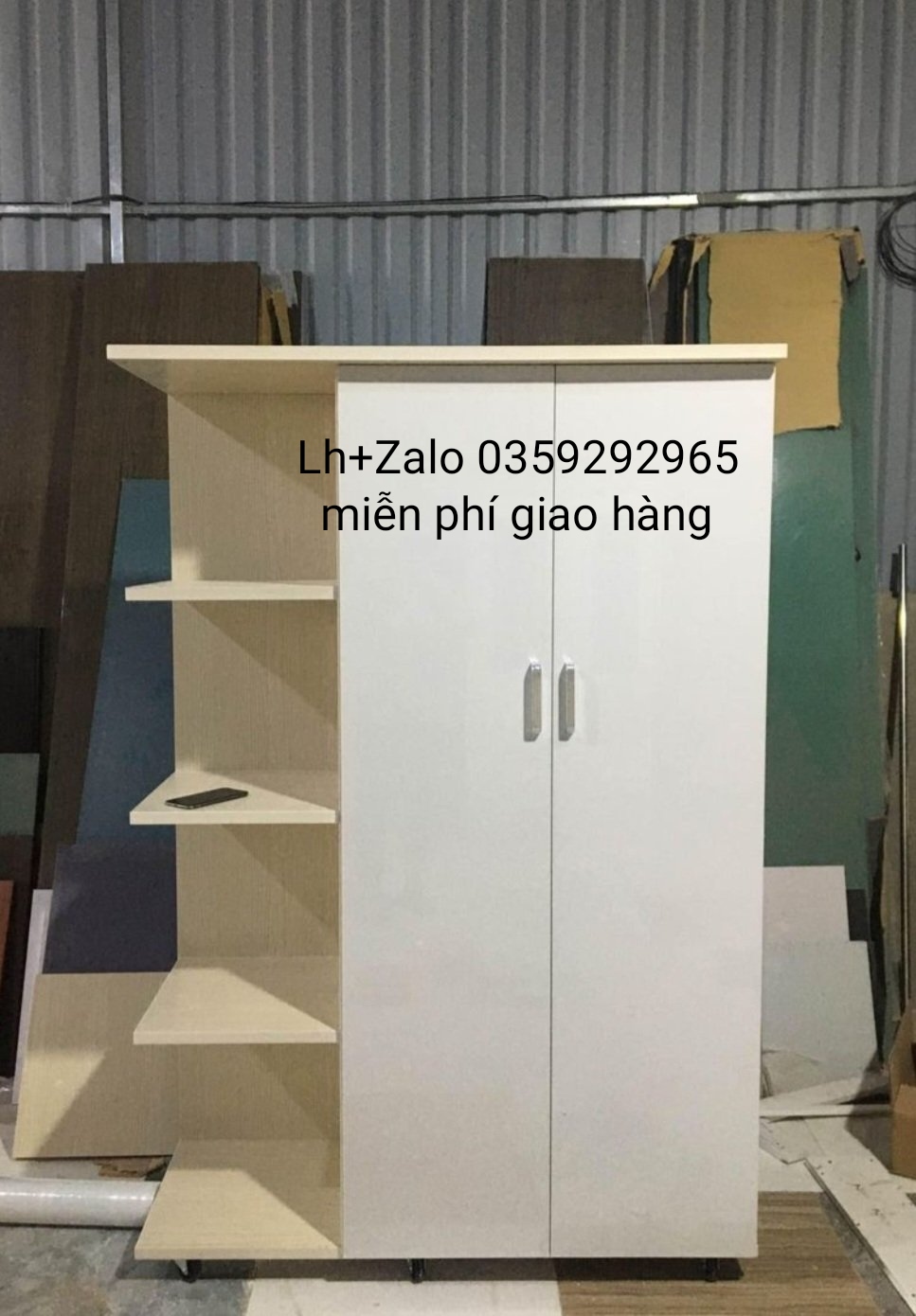 Tủ nhựa đài Loan 2 cánh 1 kệ