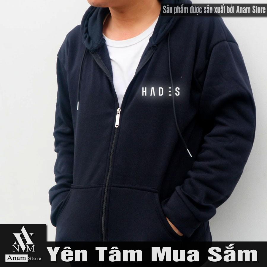 ÁO hoodie dây kéo vải nỉ ngoại, Nam Nữ, Phản Quang hadess, Anam Store