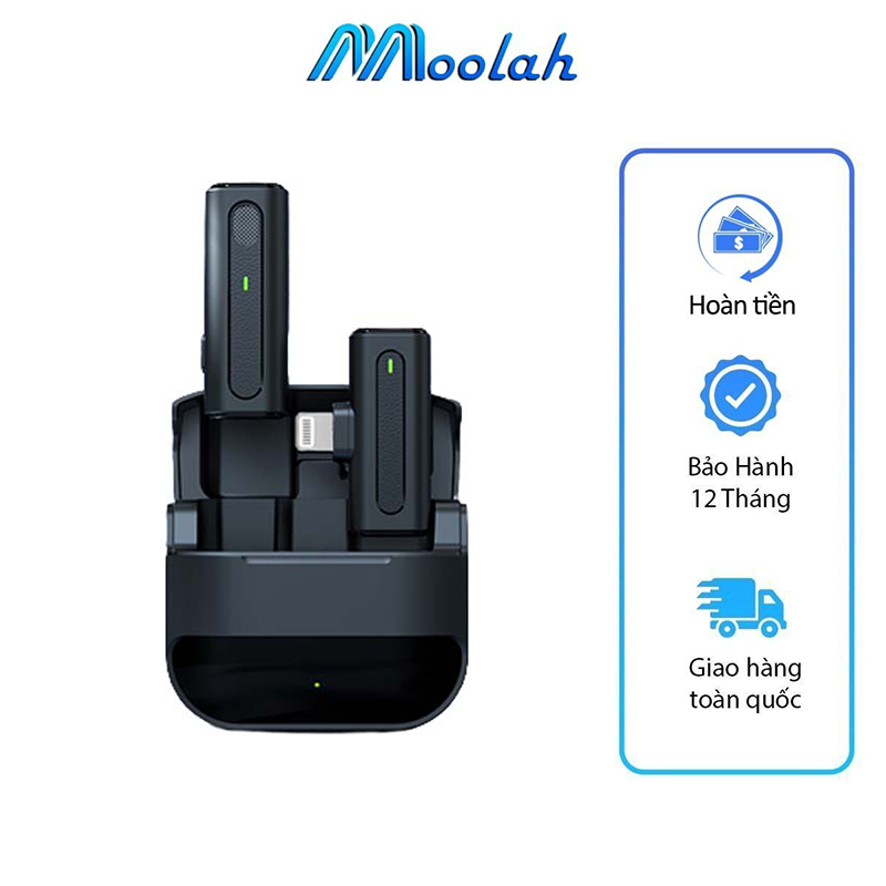 Mic Thu âm Livestream Không Dây Mini Khử Tiếng Ồn Dùng Cho Hội Nghị Micro Không Dây Cài Áo Thu Âm Dành Cho Điện Thoại Máy Tính Bảng Android Oppo Samsung - ML038