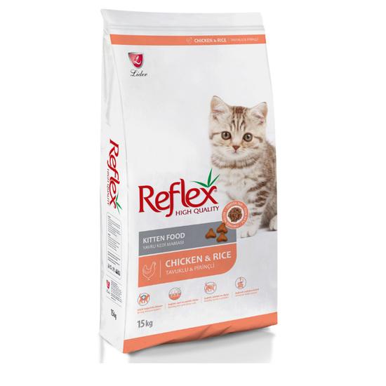 Thức ăn cho mèo Reflex Kitten Food Chicken & Rice (vị thịt gà) 15Kg