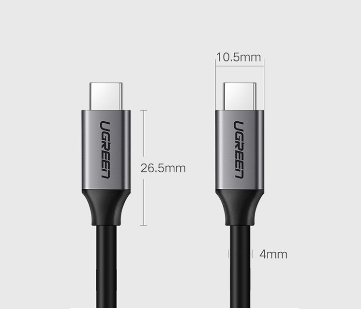 Cáp USB Type C 3.1 Dài 1,5m Cao Cấp Ugreen 50751 - Hàng Chính Hãng