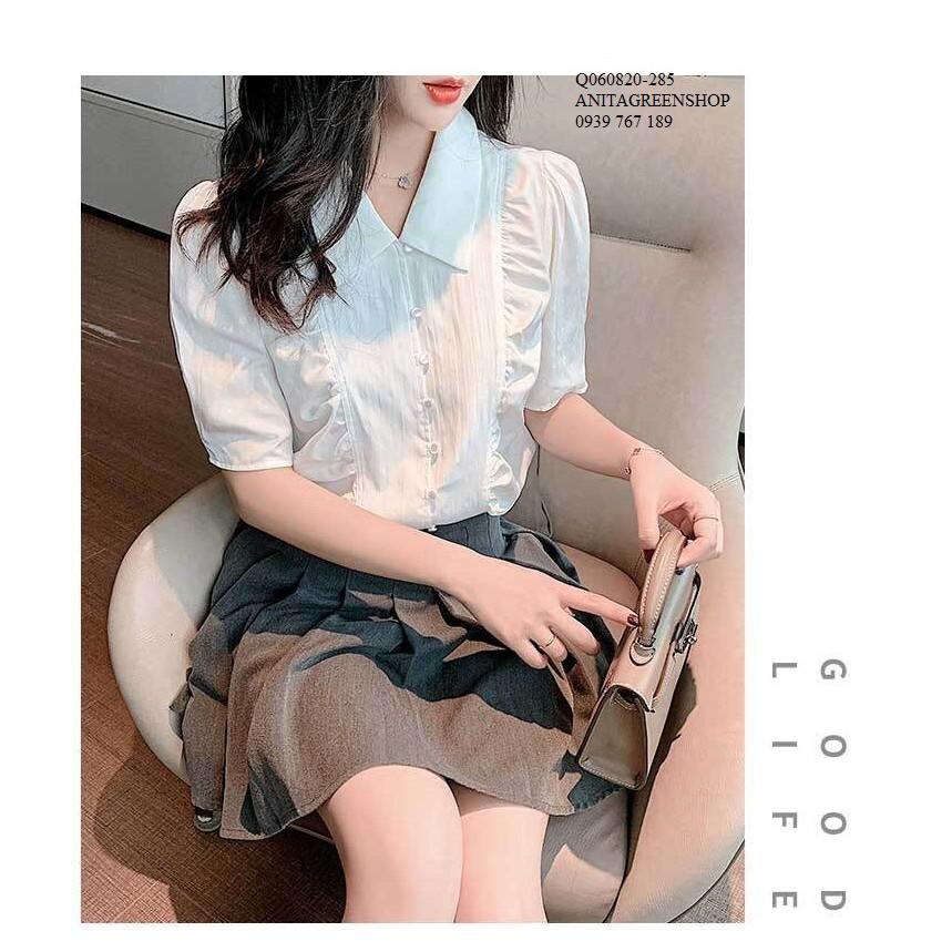 Q060820 ÁO SƠ MI NỮ TAY PHỒNG