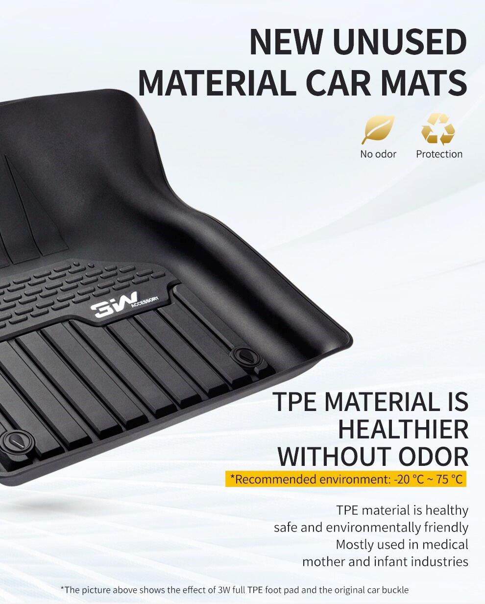Thảm lót sàn xe ô tô dành cho LANDROVER VELAR 2016 - đến nay Nhãn hiệu Macsim 3W chất liệu nhựa TPE đúc khuôn cao cấp - màu đen