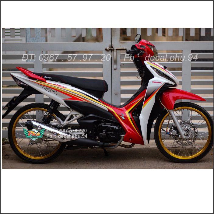 Tem Wawe RSX đỏ trắng