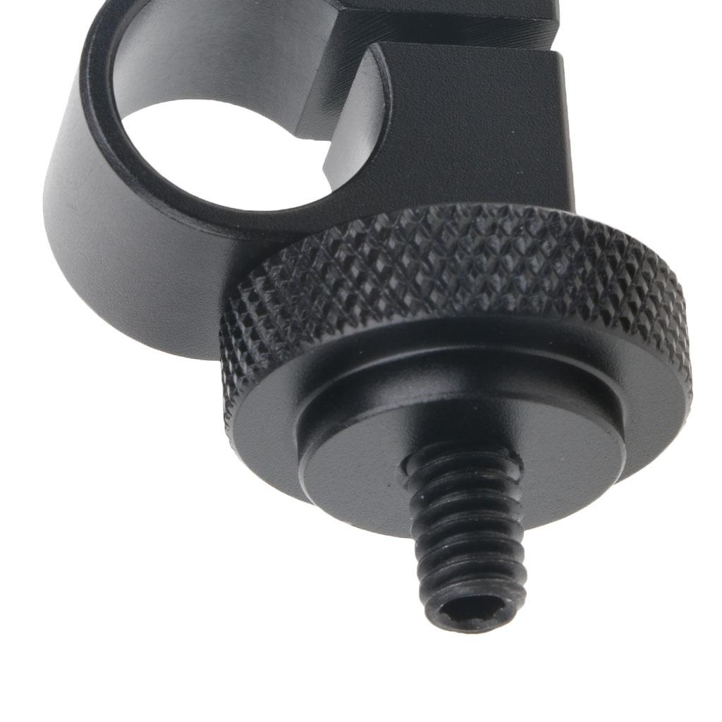 15mm Rail Single Rod Clamp 1/4 "screw for DSLR Camera Shoulder Rig System