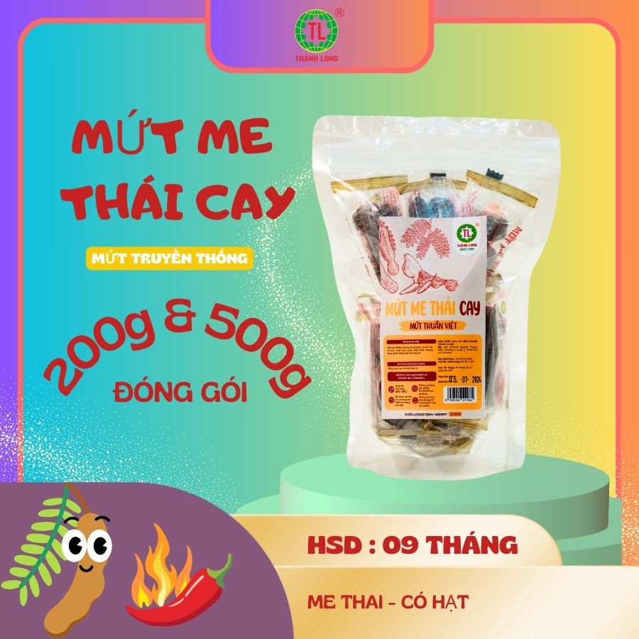 MỨT ME THÁI CAY THÀNH LONG 500G