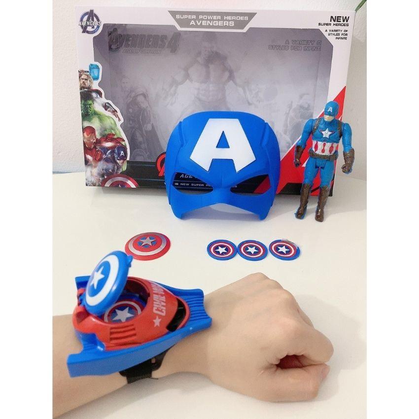 Đồ Chơi Mặt Nạ Siêu Anh Hùng Avenger Và Phụ Kiện Cao Cấp Dành Cho Bé gồm Siêu Nhân Nhện, Người Sắt, Đội Trưởng Mỹ