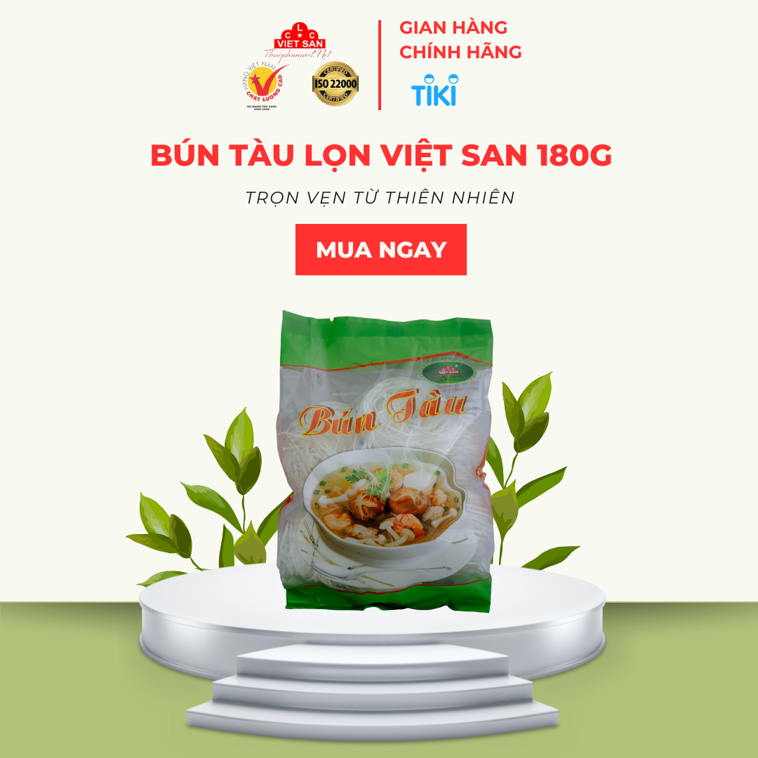 Bún Tàu Lọn Việt San Sợi Tròn Nhỏ 180g