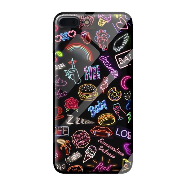 Ốp lưng kính cường lực cho iPhone 8 Plus MÀU SẮC 7 - Hàng chính hãng
