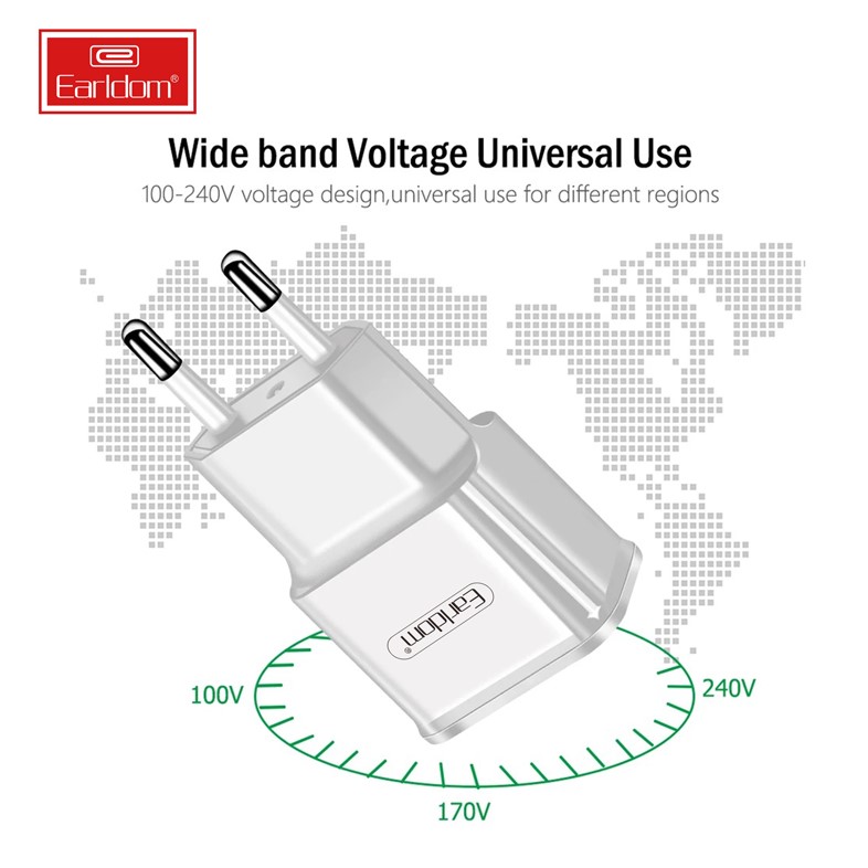Bộ Củ Sạc và Cáp Sạc Earldom ES-EU7 dành cho điện thoại và máy tính bảng