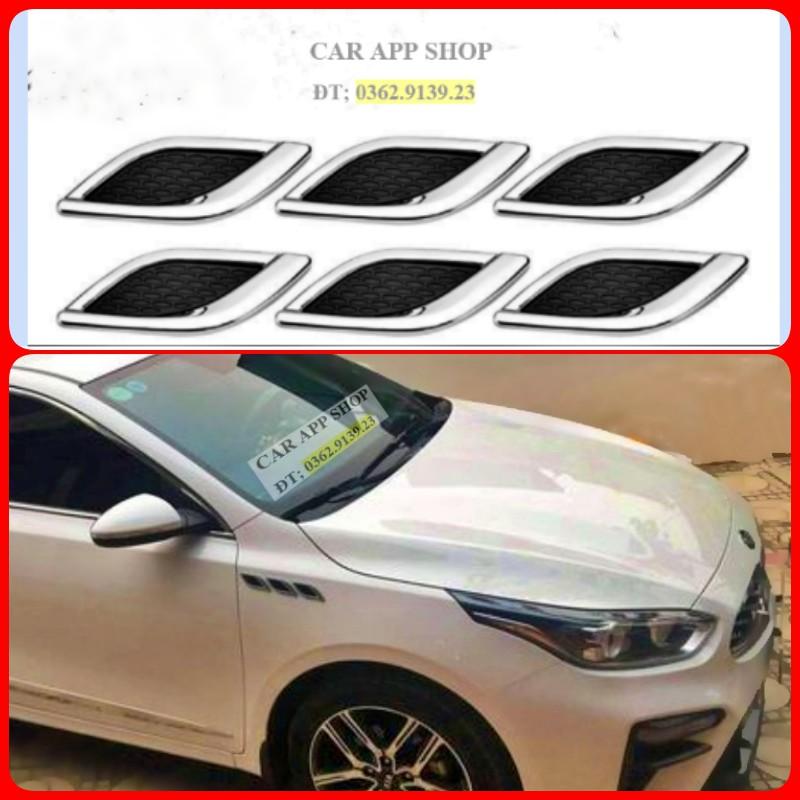 Ốp Mang Cá Thể Thao Kiểu Xe Sang Maserati Hàng Loại 1 Lăp Chung Cho Mọi xe Chất Liệu Hợp Kim Không Gỉ