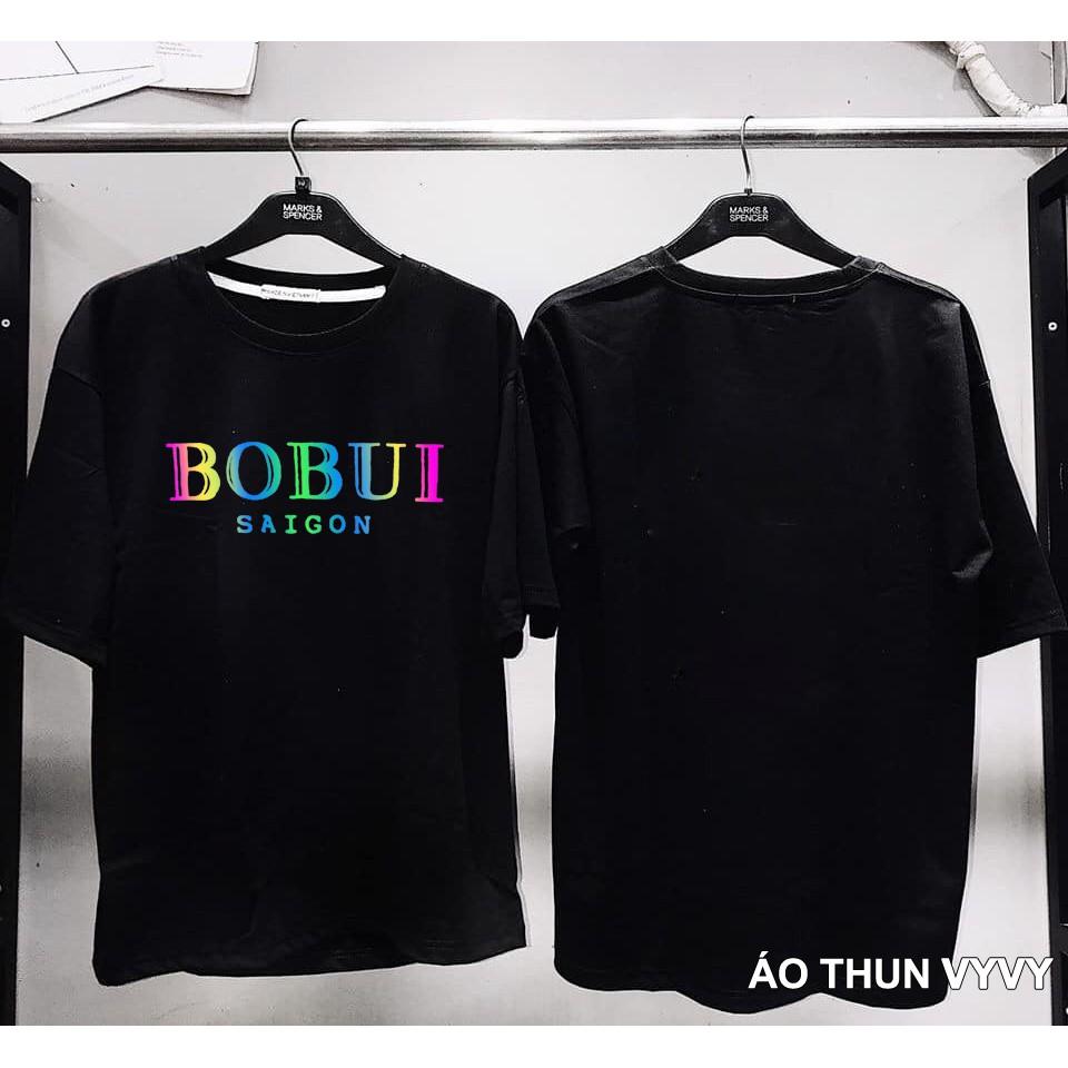 Áo Thun Phản Quang BOBUI Cotton 75% Form Rộng Unisex Nam Nữ Rẻ Đẹp KIS OFFICIAL