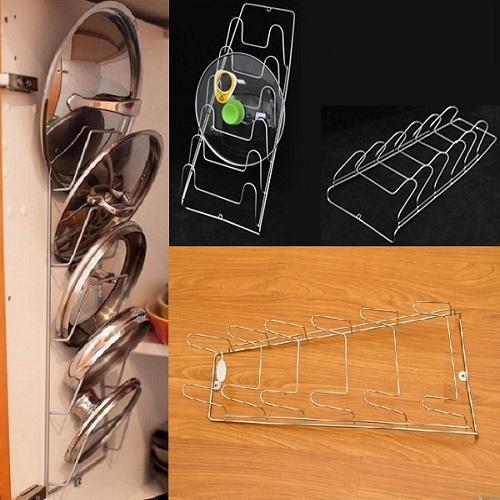 Giá kệ treo úp nắp vung nắp nồi bằng inox cao cấp