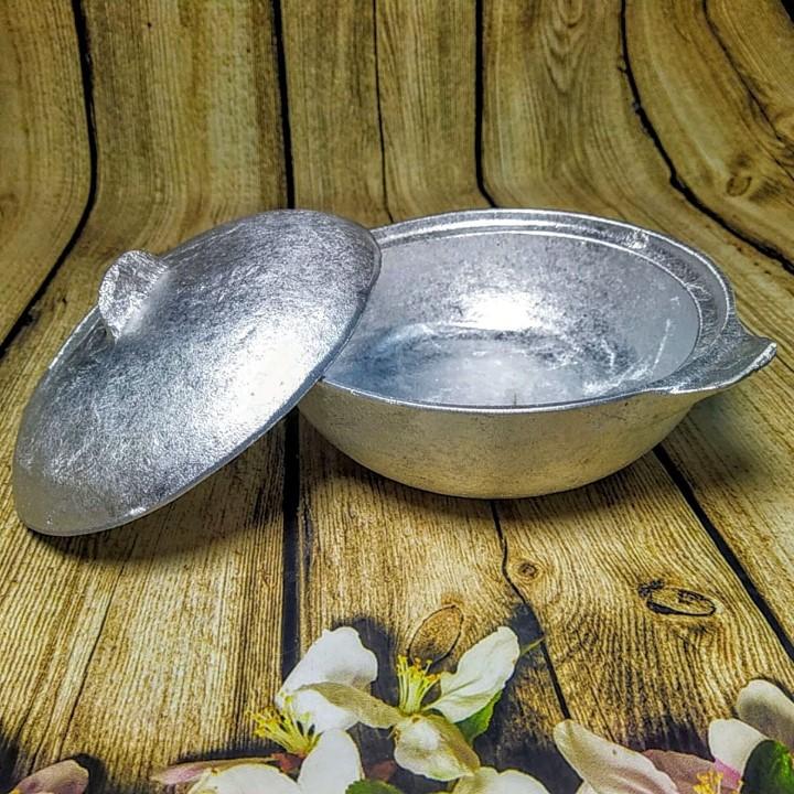 Nồi Gang dầy ĐÚC NGUYÊN KHỐI thủ công SIÊU ĐẸP -Size 17. Dụng cụ nhà bếp nấu CƠM, CANH, KHO
