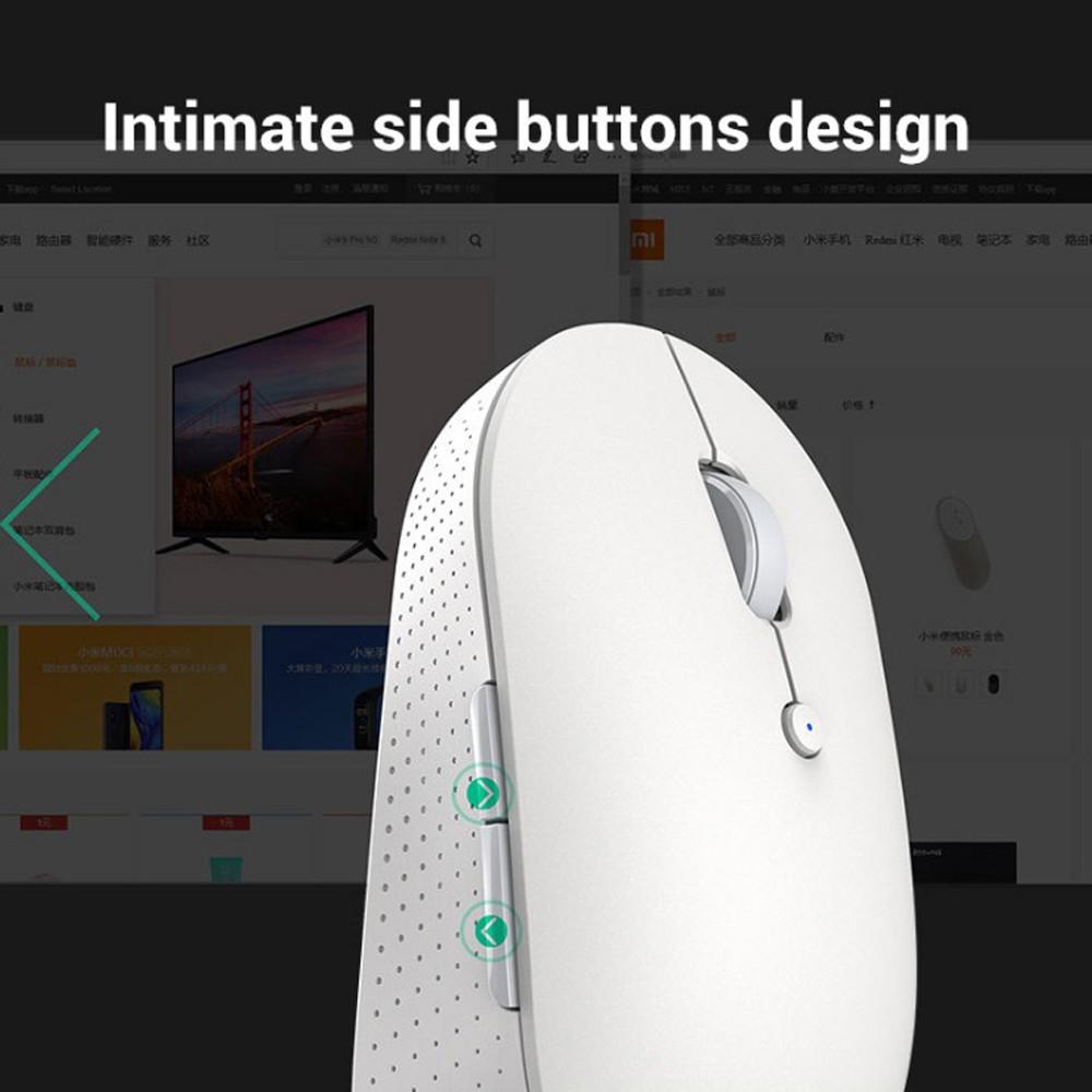 Chuột Máy Tính Không Dây Bluetooth Xiaomi Quang Điện Tử 2.4Ghz Chế Độ Kép Phiên Bản Yên Tĩnh Cho Văn Phòng/ Chơi Game Hàng nhập khẩu