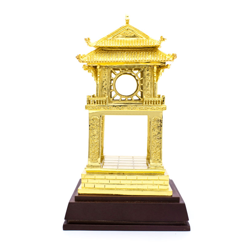 Quà tặng lưu niệm Việt Nam: Khuê Văn Các mạ vàng 24K sz nhỡ