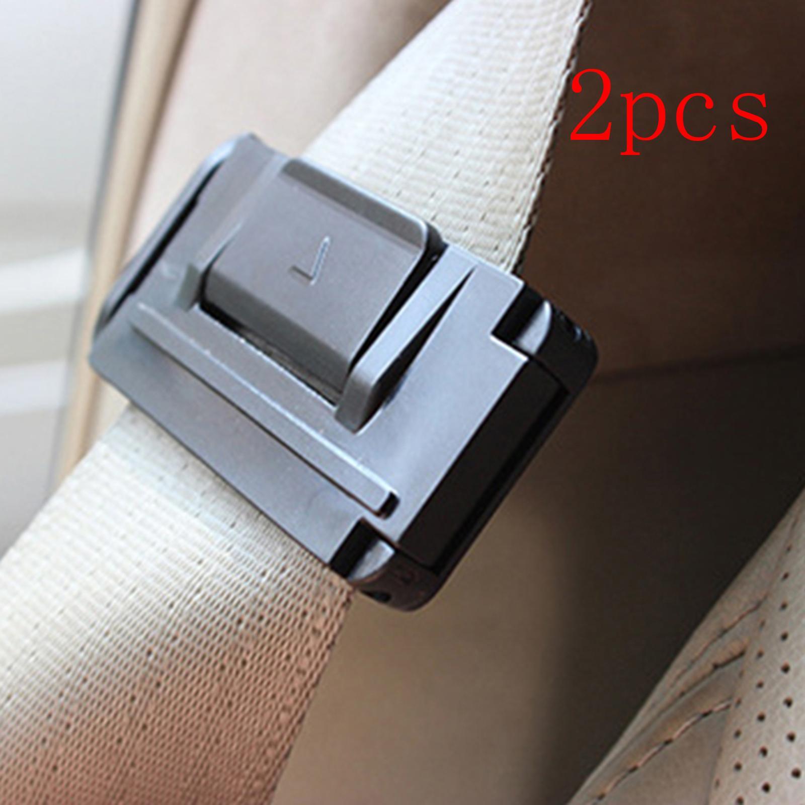 2x Car Seat Safety Clip Buckle Durable Comfortable Seat Belt Buckle Adjuster