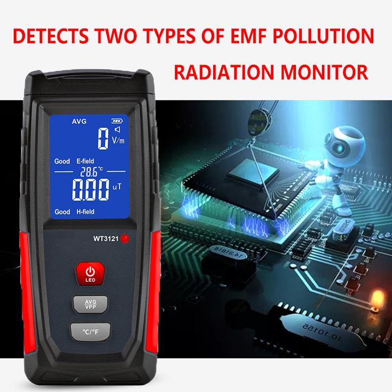 Máy dò bức xạ trường điện từ, máy kiểm tra EMF có thể sạc lại máy tính diameter diam