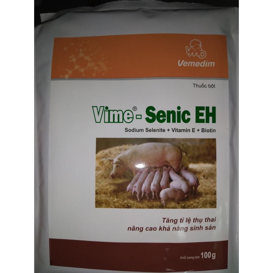 1 GÓI VIME-SENIC EH TĂNG CƯỚNG VITAMIN E CHO CHIM, GIA SÚC, GIA CẦM(100G)