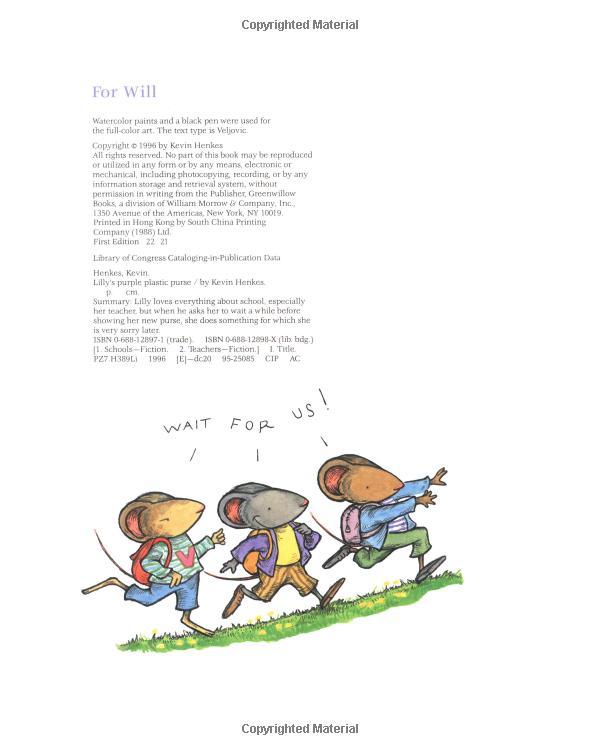 Lillys Purple Plastic Purse