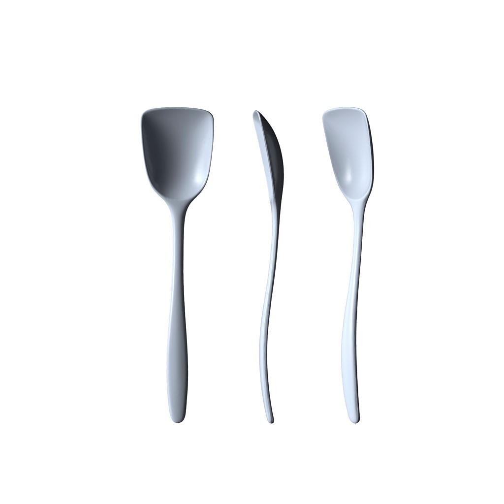 Thìa nấu ăn 27cm Rosti 524, màu xanh Bắc Âu. Nhãn Rosti Đan Mạch