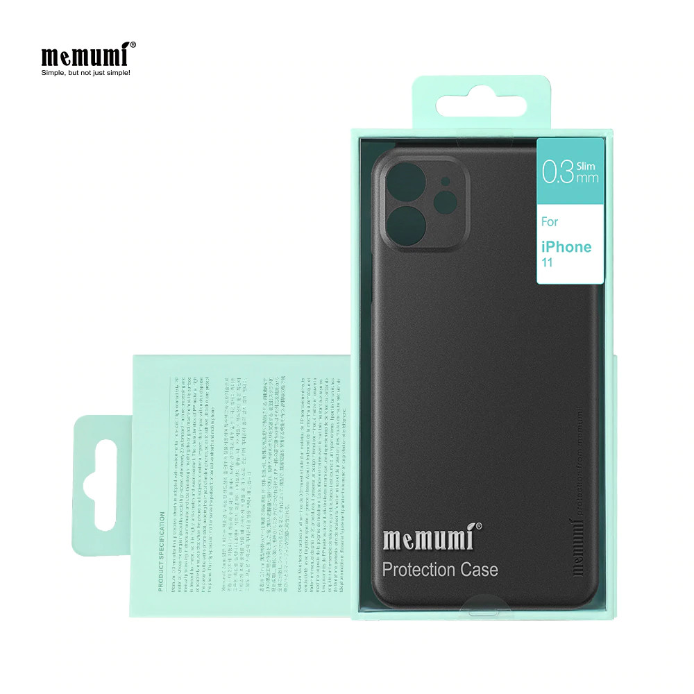 Ốp lưng nhám siêu mỏng 0.3mm cho iPhone 11 hiệu Memumi có gờ bảo vệ camera - Hàng nhập khẩu