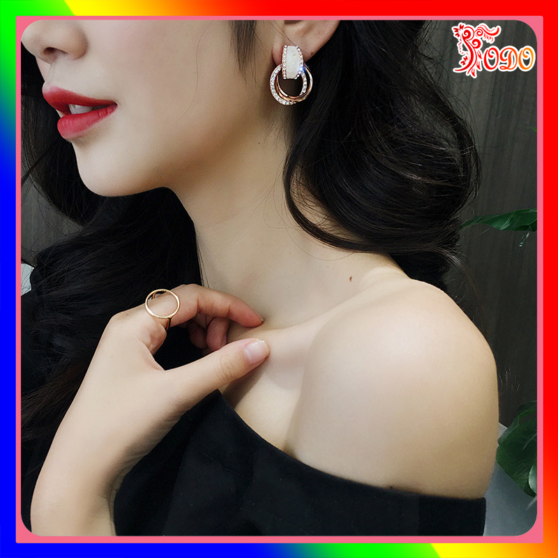 Bông tai kiểu trẻ trung kiểu dáng xu hướng mới phong cách cá tính DU965 thích hợp đi học - [Thời Trang ToDo]