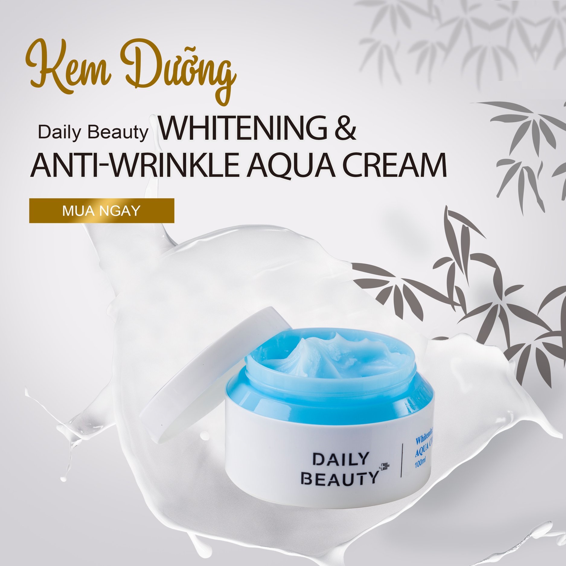 Combo 7 hộp Kem dưỡng Daily Beauty Intensive Anti-WrinKle Aqua Cream sản phẩm cấp nước cho da dầu nhập khẩu chính ngạch Hàn Quốc