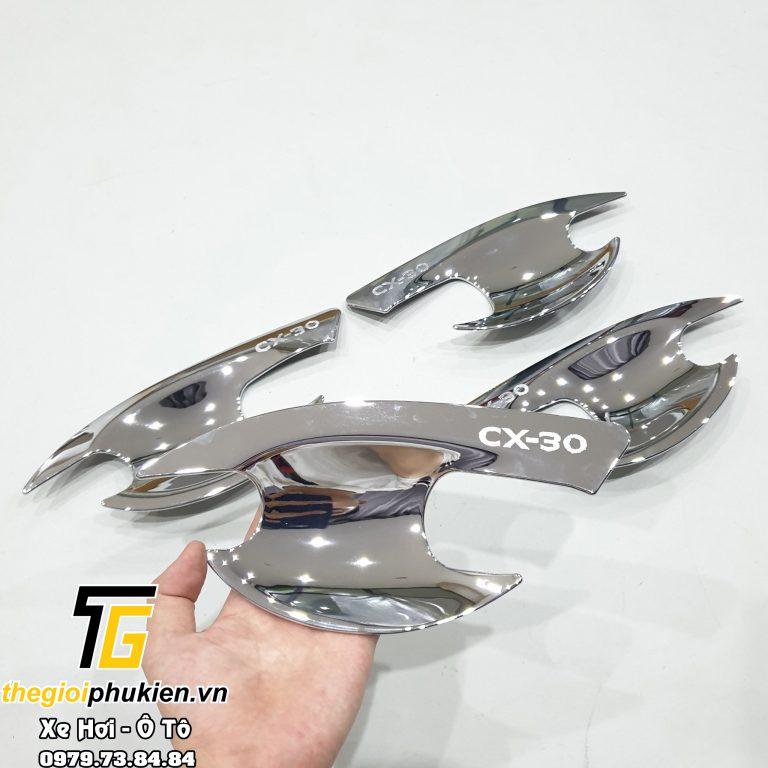 Ốp hõm cửa xe Mazda CX-30, CX30 mạ Crom