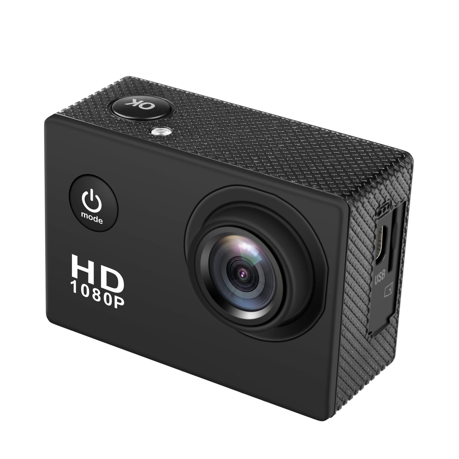OurLife 1080p HD Out Action Camera Go Waterproof Pro Sport DV Mũ bảo hiểm Kỹ thuật số Ghi lại video thể thao Camera Lặn chạy Cam Cam Cameron Run