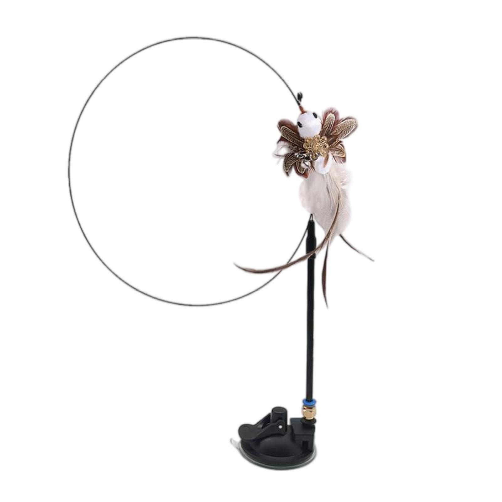 Cat Feather Toy Interactive Teaser  with  Kitten Indoor Exercise