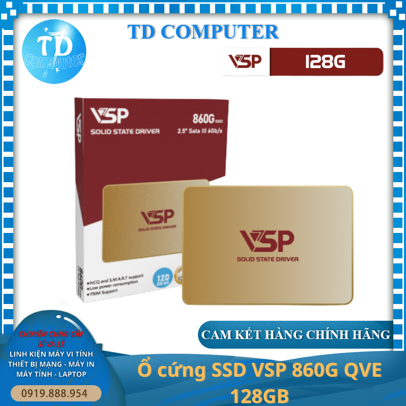 Ổ cứng SSD VSP 860G QVE 128GB Sata III 6Gb/s - Hàng chính hãng TECH VISION phân phối