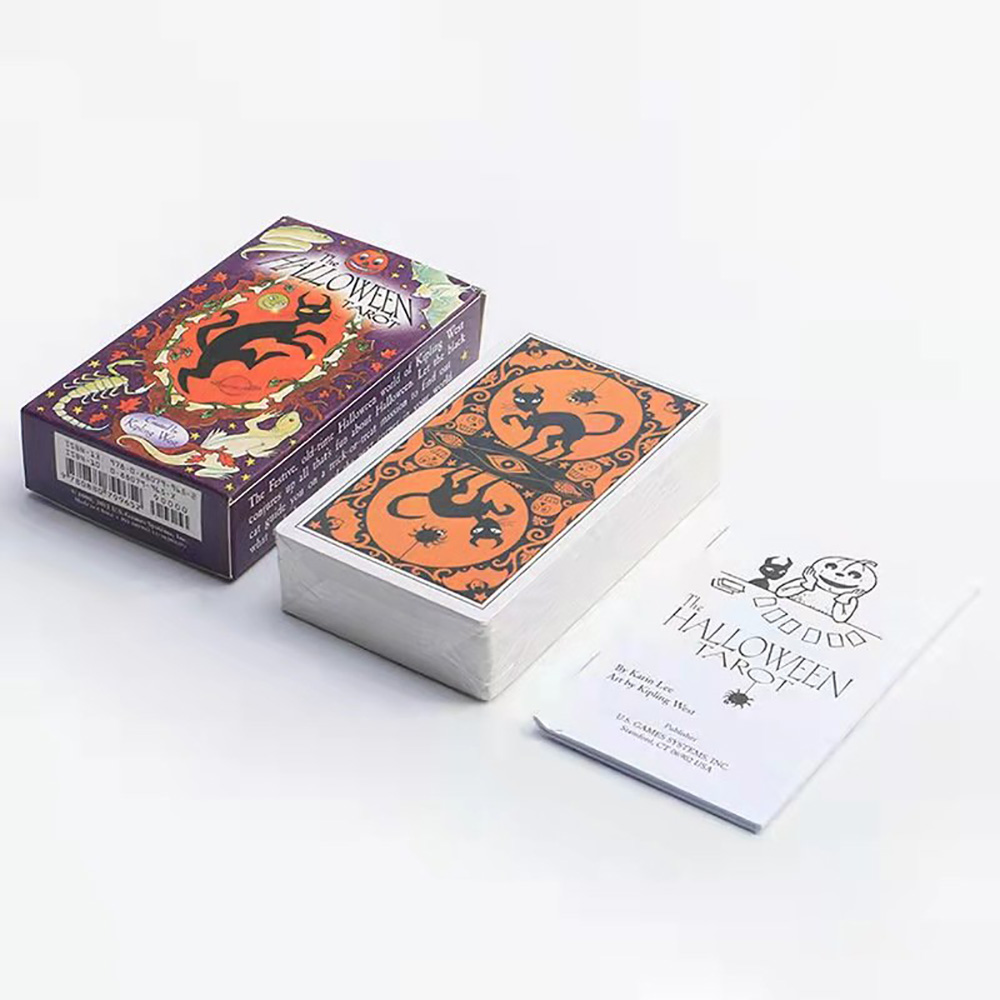 [Size Gốc] Bộ Bài The Halloween Tarot 78 Lá Bài 7x12 Cm Tặng Đá Thanh Tẩy