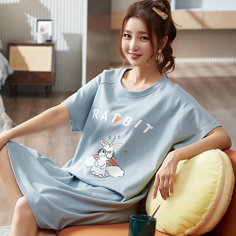 Váy bận nhà đầm bận nhà con thỏ dễ thương BK27