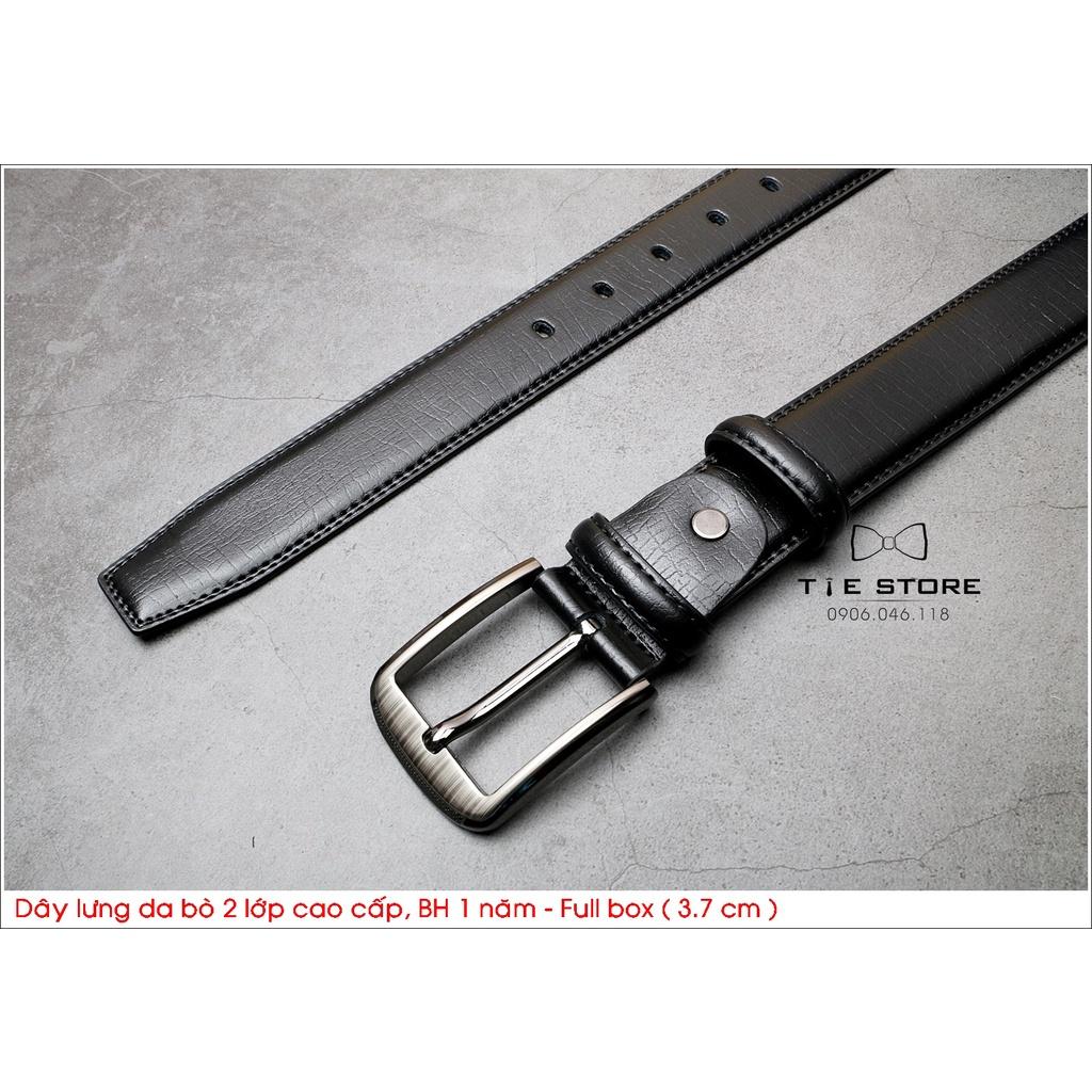 NHIỀU MẪU Thắt Lưng Nam Da bò 2 lớp, dây lưng công sở cao cấp BH 1 năm Full box - Khóa kim 01