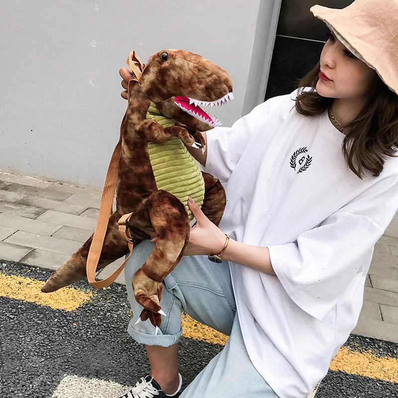Dễ Thương 3D Khủng Long Sang Trọng Ba Lô Trẻ Em Túi Bé Búp Bê Cho Bé Xanh Động Vật Ba Lô Cho Bé Trai Bé Gái Túi Đồ Chơi Trẻ Em Sinh Nhật quà Tặng