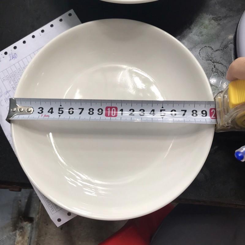 Đĩa sứ 8 inch 20cm trắng tròn vuông các loại sâu cạn và ảo
