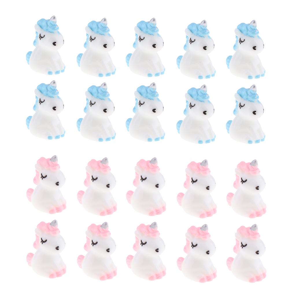 20 Mini Nhựa Dễ Thương Kỳ Lân Tượng Thu Nhỏ Vườn Cổ Tích Đồ Trang Trí